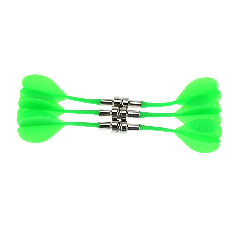 Green Ourpgone 6 шт., мишень в виде бульдозера, игра, пластиковый дартс, крыло, магнитная Дротика s для двусторонней магнитной доски, зеленый/синий/красный/желтый цвет - Цвет: Green