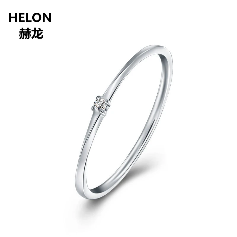 Женское Обручальное кольцо с натуральными бриллиантами из белого золота 14