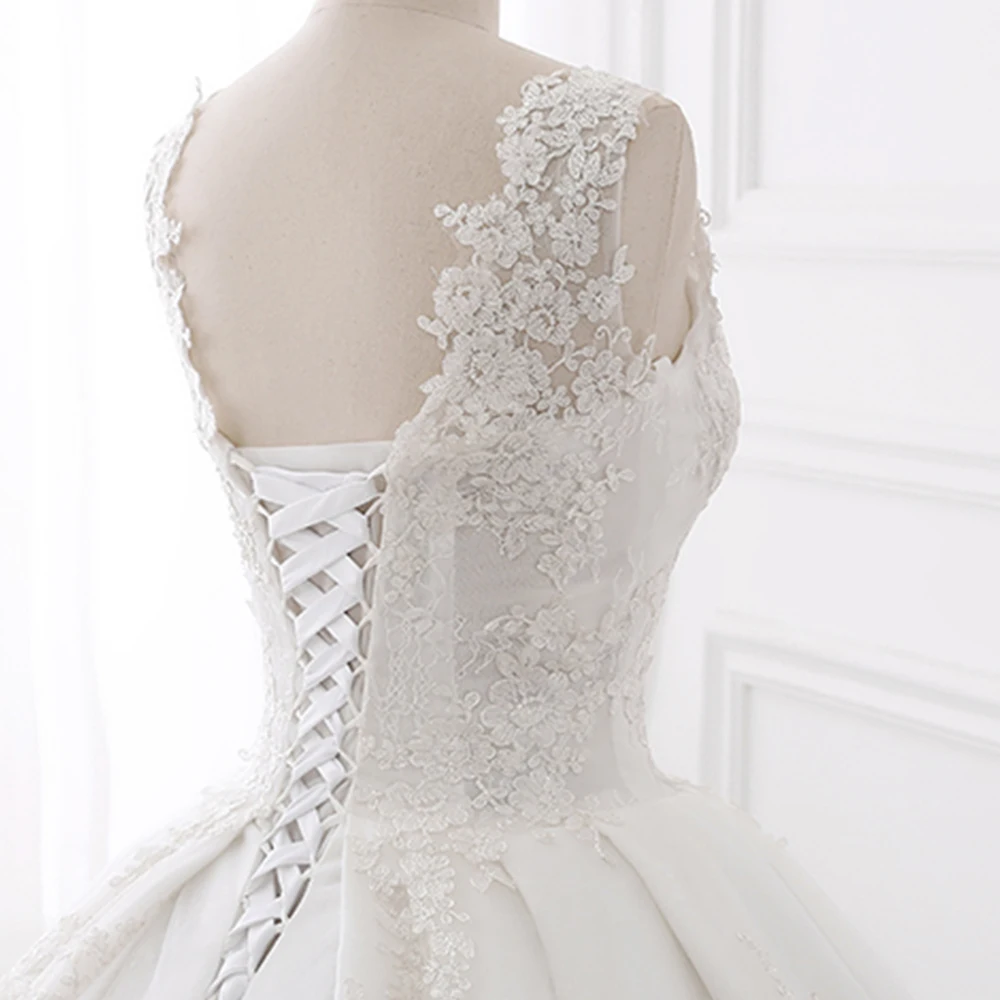 Vestido De Noiva индивидуальный заказ с v образным вырезом Свадебное платье