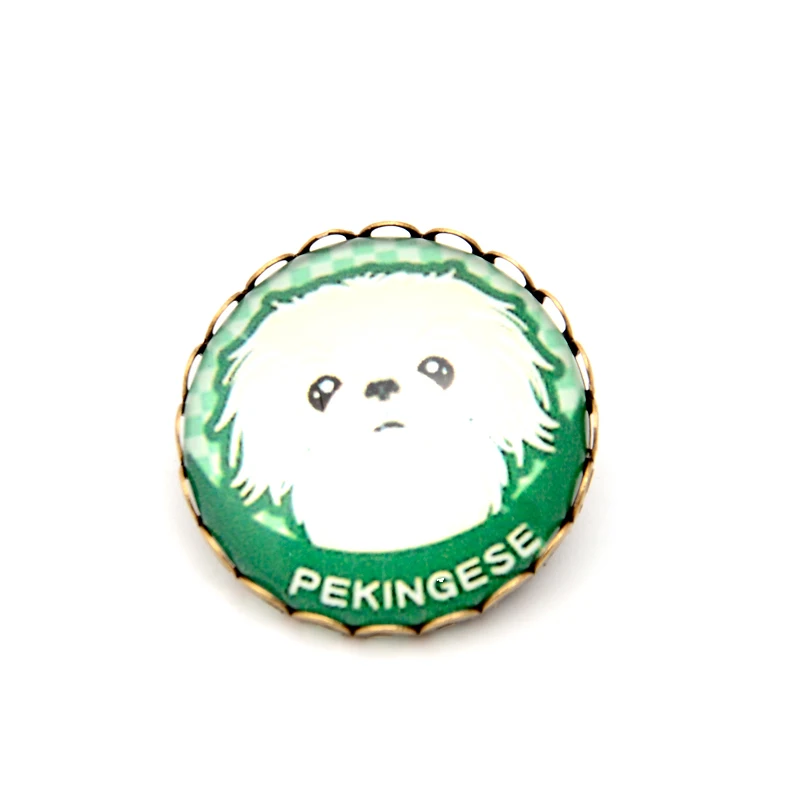 Ювелирные изделия брелок с милыми пекинскими собаками для ключей кольцо