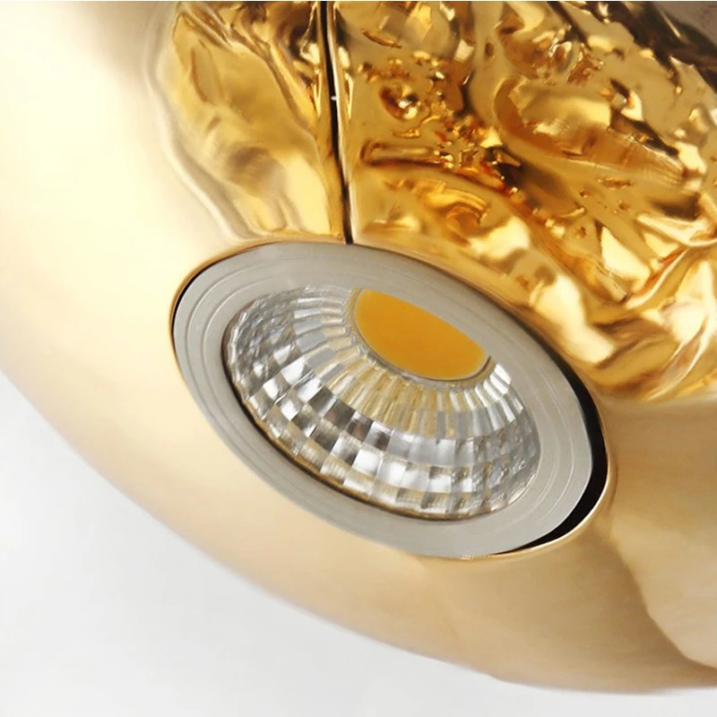 Современная королевская стеклянная горная подвесная светодиодная винтажная