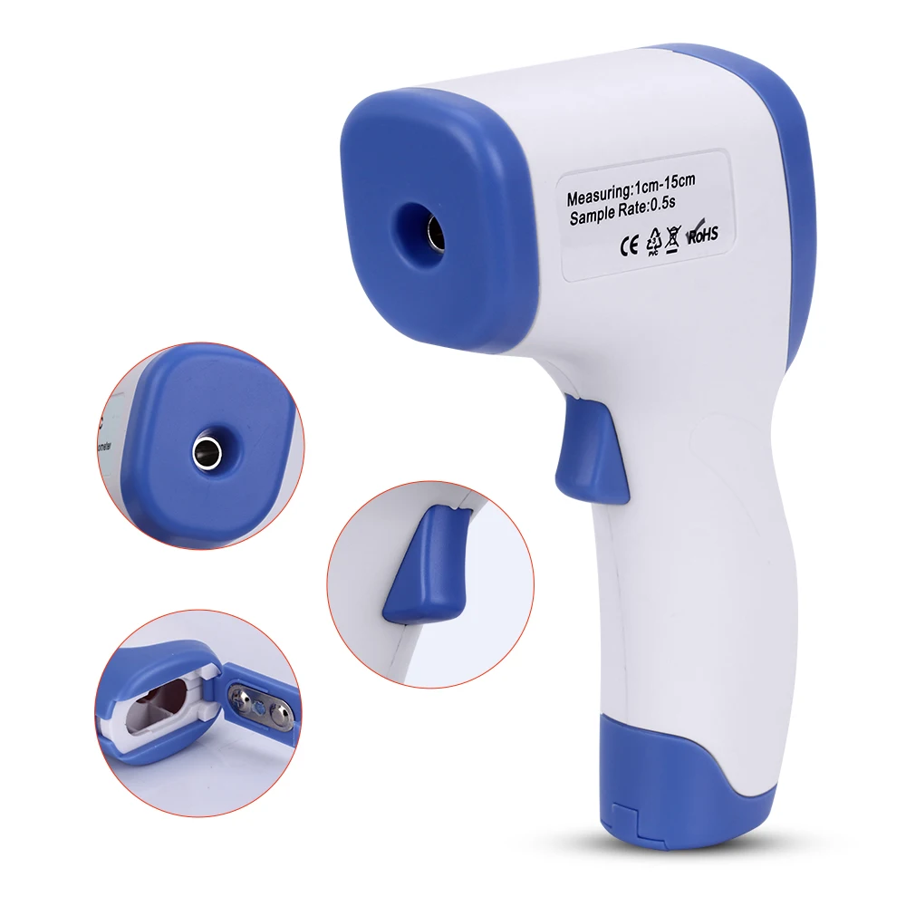 OLIECO Digital Automatic Infrared Forehead Non-contact Thermometer Gun Multi Function Baby Adult Temperature Measurement Device