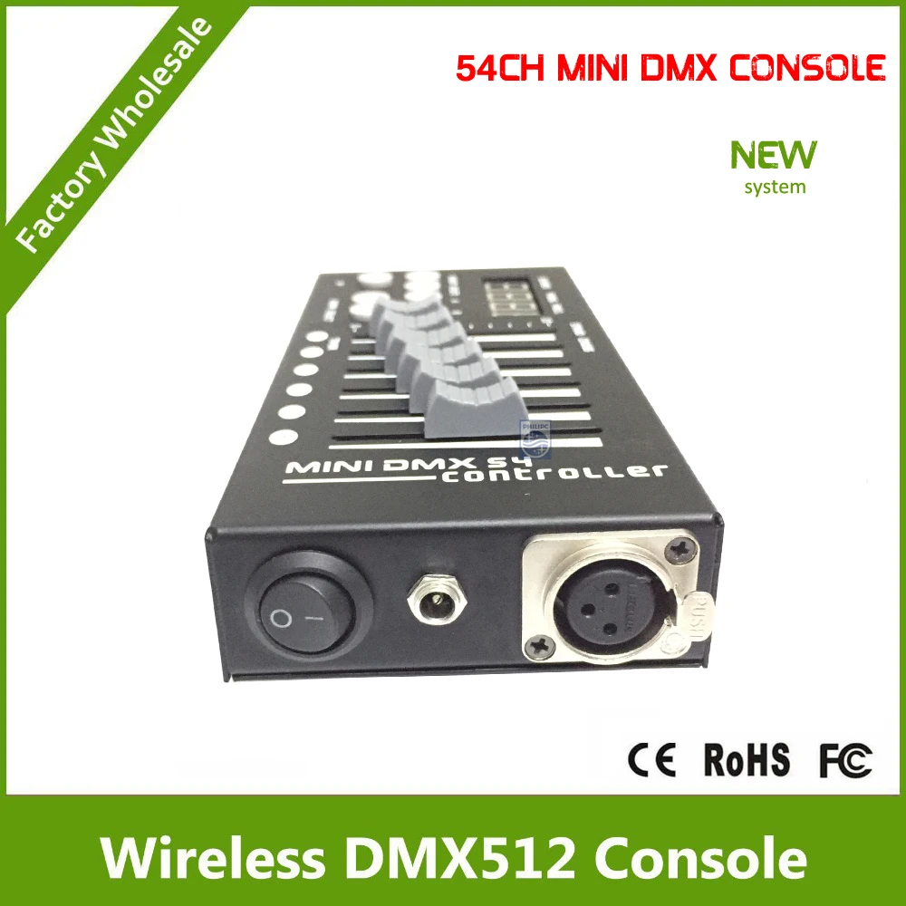 DJ disco Home KTV MINI DMX controlre с 9 программами 6 фейдеров на страниц Stage lighting console|power supply for