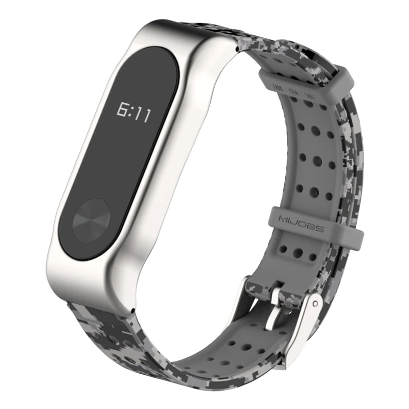 Mi jobs mi Band 2 ремешок на запястье для Xiaomi mi Band 2 Аксессуары для умных часов Силиконовый Камуфляжный mi band 2 браслет на ремешке
