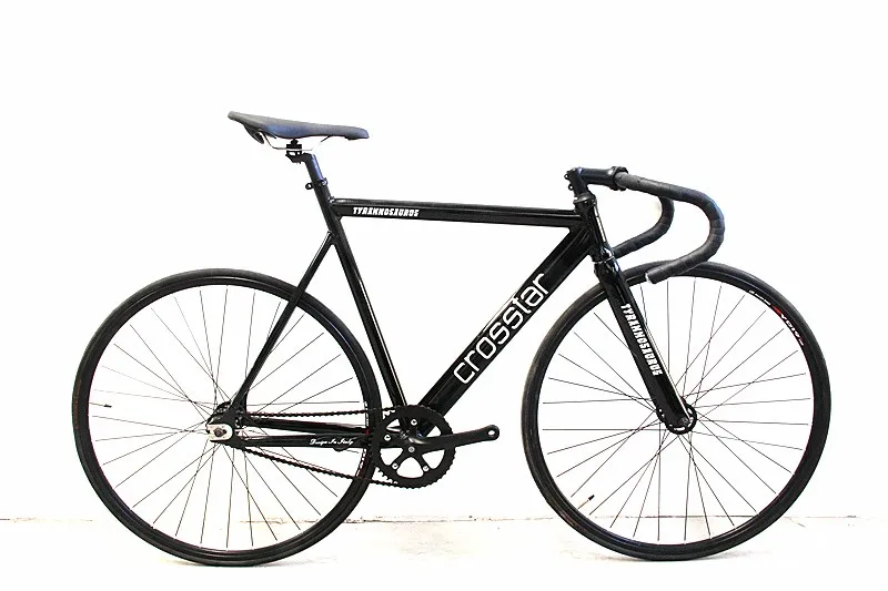 Glossy Black Велосипед с фиксированной передачей, городской трек, велосипед, Fixie, углеродное волокно, вилка, коммутируемый велосипед, 15 мм, обод, дорожный велосипед, Т2, рама, фикси, велосипед - Цвет: Glossy Black