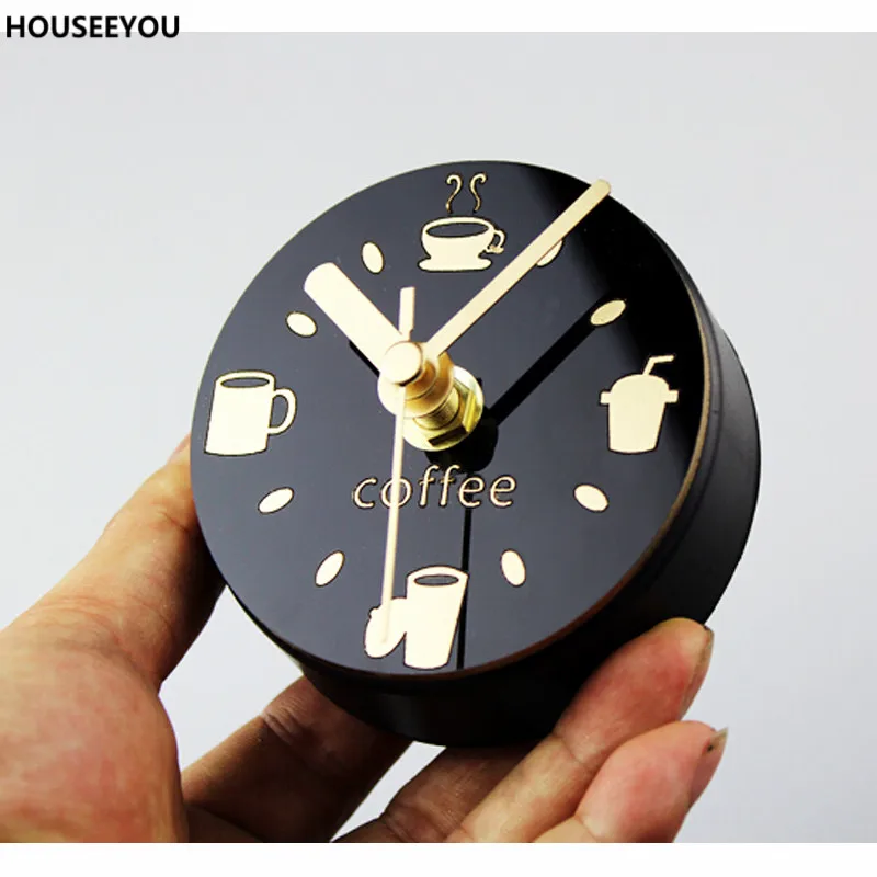 Креативные короткие настенные часы для отдыха магнитные на холодильник простые