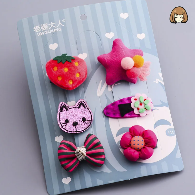 6 шт. детские заколки для волос с бантом|grip grip|grips hairgrip clip |