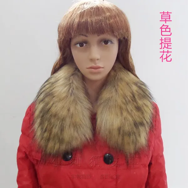 Воротник из меха енота пуховик квадратный меховой воротник украшение для пальто