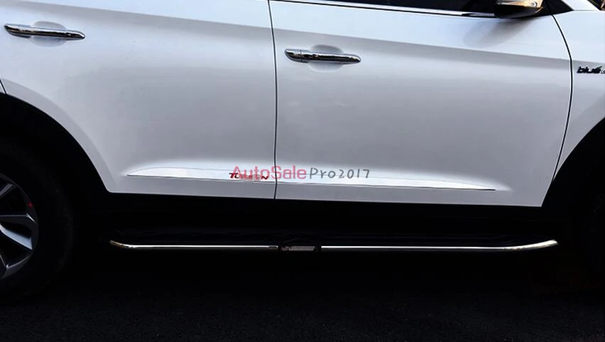 Сталь аксессуары подходят для HYUNDAI TUCSON 2015 2016 TL CHROME Боковая дверь линии GARNISH BODY