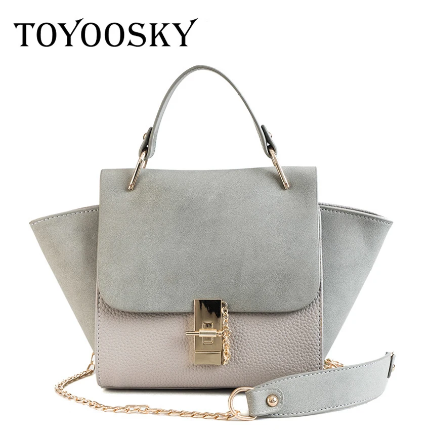 TOYOOSKY Новая модная женская сумка через плечо, Женская Повседневная сумка из нубука, брендовая дизайнерская сумка, Женская трапециевидная сумка