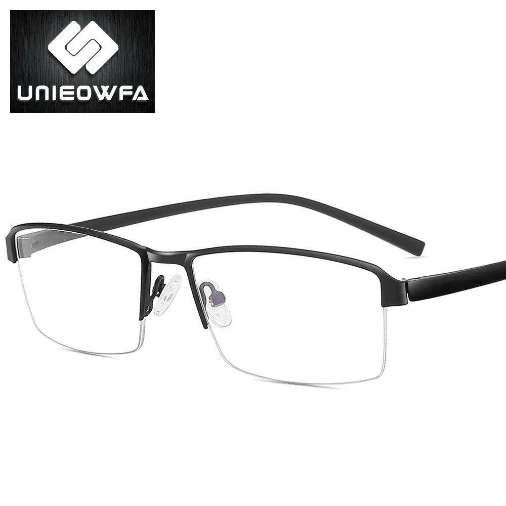 UNIEOWFA TR90 полу бесконтактная оптическая рамка очки оправа мужские прозрачные от