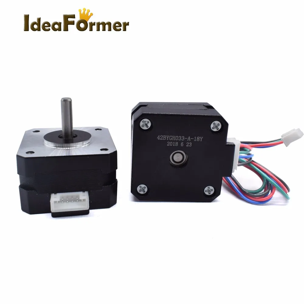 2 шт части 3D принтера гибридные 2 фазы 1,8 градусов CNC Reprap Nema 17 шаговый двигатель 220mN. m(31 oz. in) 26 мм длина 42SHD0503
