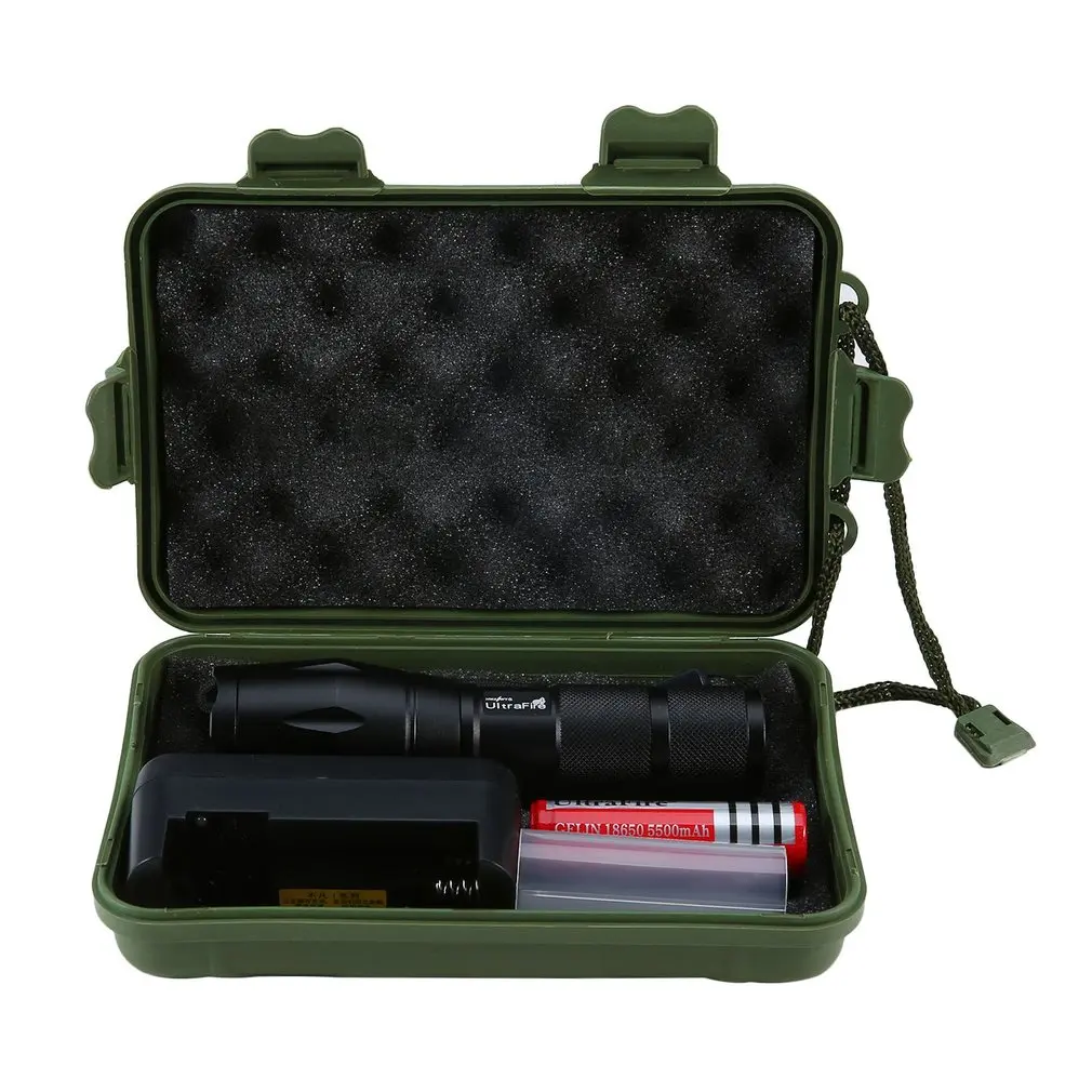 8000 LM Telescopic Zoomable Flashlight 5 Modes Aluminum Electric Torch Portable Tactical For Camping Free Shipping | Освещение