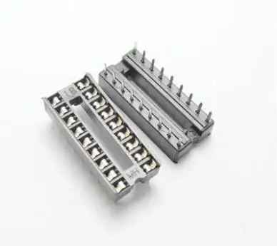 50 шт./лот IC контактная колодка 16 P IC держатель микросхемы DIP16 штыревая розетка 16 P(в упаковке