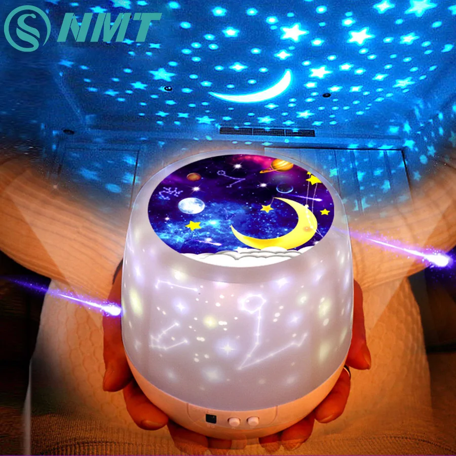 Светодиодный ночник светильник луна лампа звезда проектор Luminaria океан Вселенная