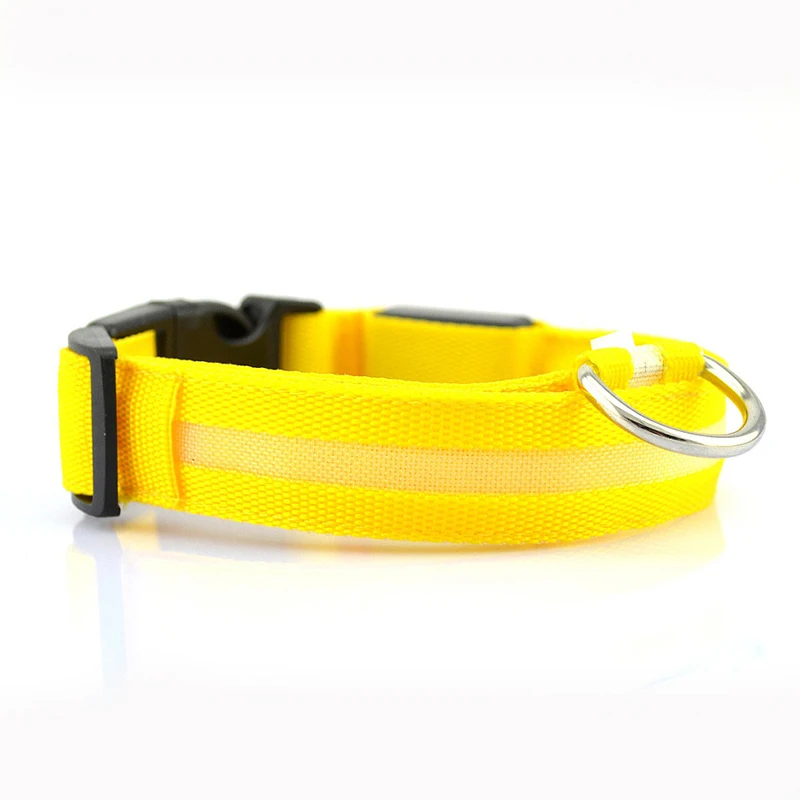 1pc Safety LED Dog Collar Flashing In Dark Light-Up 3 Mode Lighting Led Pet Wide Luminous Products For Puppy Dogs | Дом и сад