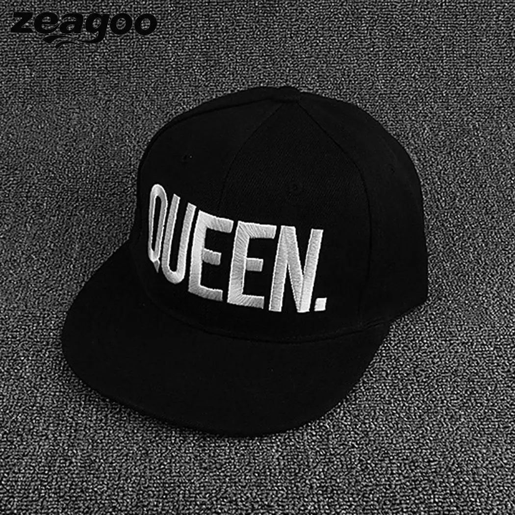 Zeagoo KING QUEEN бейсболки с вышивкой Lover для мужчин и женщин бейсболка чёрная хип-хоп