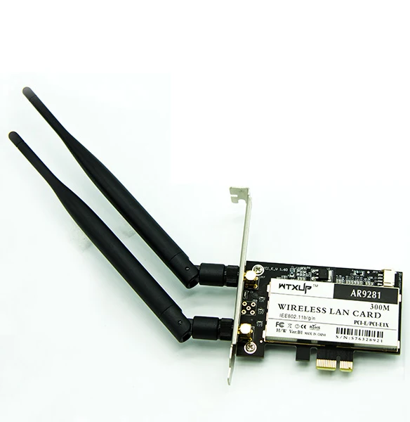 WTXUP для Atheros AR9281 802.11n 300mbps беспроводной настольный PCI-E WiFi адаптер PCI Express WLAN карта