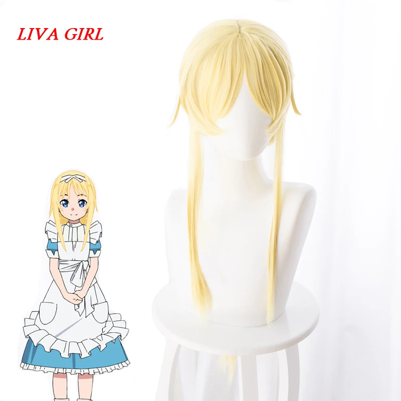 Искусственные парики для косплея Sword Art Online Alicization SAO Alice Synthesis Thirty 80 см с золотой