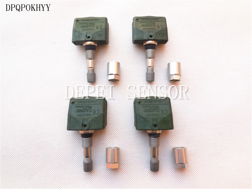 Dpqpokhy набор из 4 оригинальных датчиков Schrader TPMS для Cadillac SRX Saab 9 5 Chevrolet Trailblazer OEM 12825085