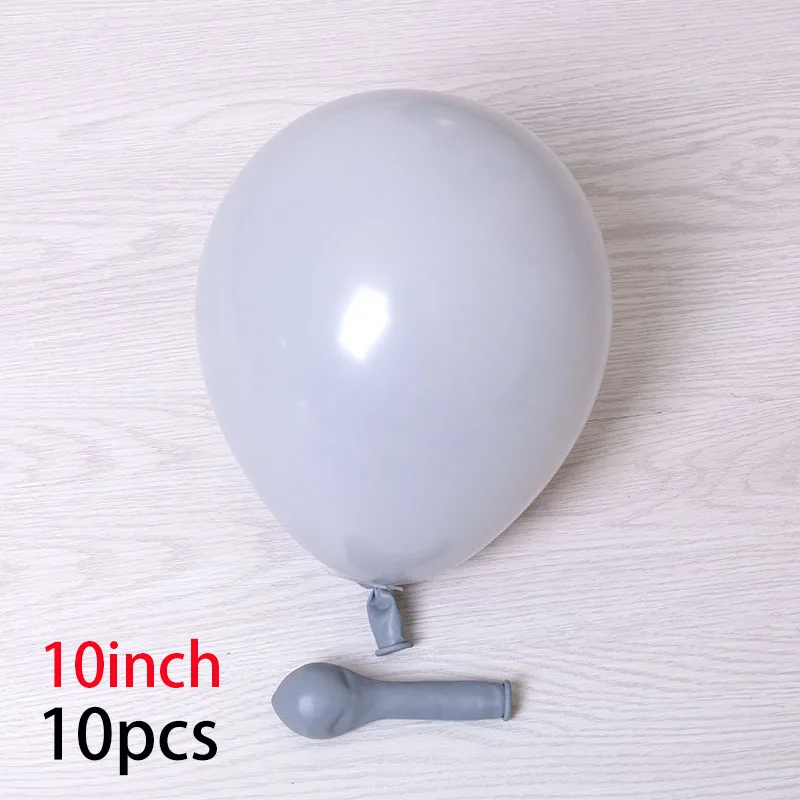 10pcs gray Единорог вечерние украшения набор 3D большой единорог шары звезда сердце воздушный шар из фольги для девочек на день рождения тема вечерние принадлежности для декора сувениры - Цвет: 10pcs gray