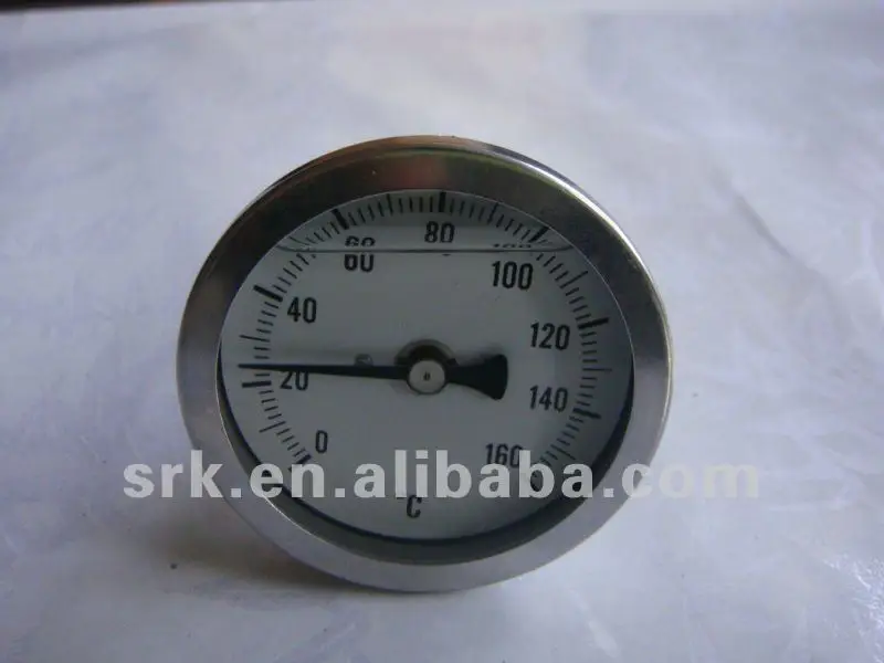 Масляный биметаллический термометр SS304 оболочка циферблат 63 быстрая доставка