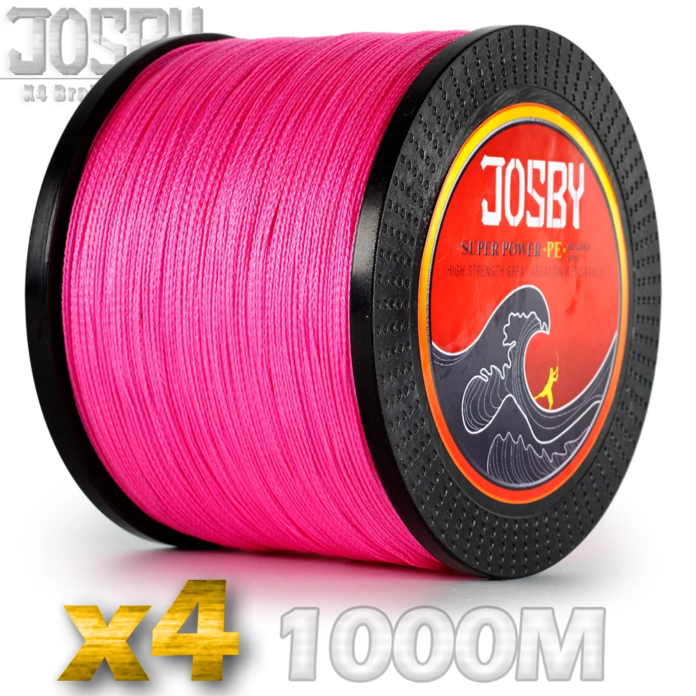 JOSBY рыболовная леска 4 нити 1000 м плетеная для морской ловли карпа Аксессуары