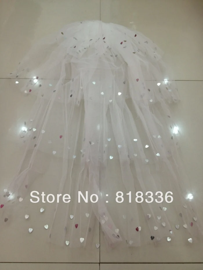 Горячая распродажа бесплатная доставка блесток тюль фата свадебные аксессуары
