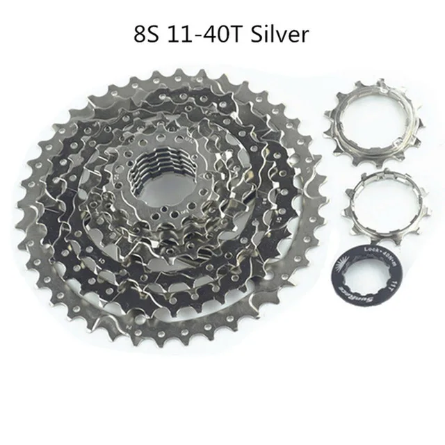 8S 11-40T Silver Высокое качество прочный sunracing маховик CSMX8/CSMX3 горный велосипед 8 S/9 S/10 S/11 S/12 S 28 T-50 T полный спектр Маховиков - Цвет: 8S 11-40T Silver
