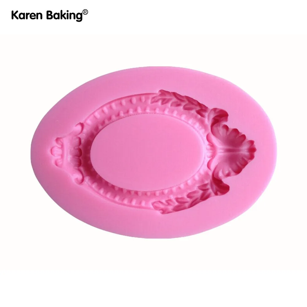 Красивая винтажная рама для картины форма силиконовая 3D Посуда столовая Бар