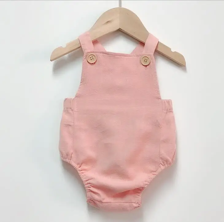 Pink В году Г. дети девочки мальчик комбинезон на подтяжках милый ребенок Мальчики Лето комбинезон ребенок прекрасный цельный младенческой Девочки сплошной комбинезон - Цвет: Pink