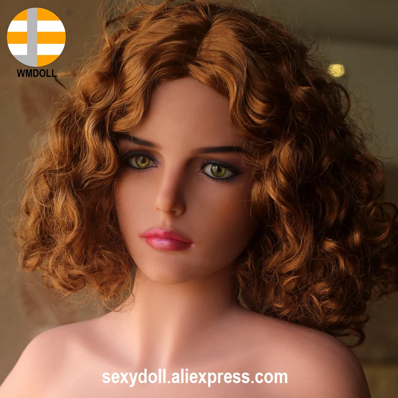 WMDOLL 51 # голова Для Взрослых Силиконовая секс кукла американское лицо загар