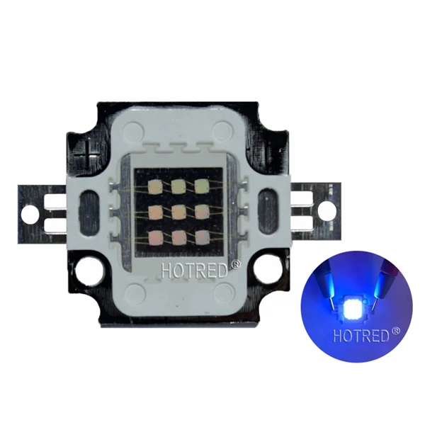 10 Вт высокой мощности Светодиодный УФ фонарь чип диод 380Nm 385nm 395nm 400nm фиолетовая Лампа COB светодиодный 350mA 27-32V для УФ-клей сушка рыболовный свет - Испускаемый цвет: 10W UV 380-385nm