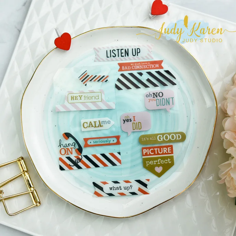 Симпатичный телефон прозрачный ПВХ картон diecuts для сделай сам Скрапбукинг/Декор