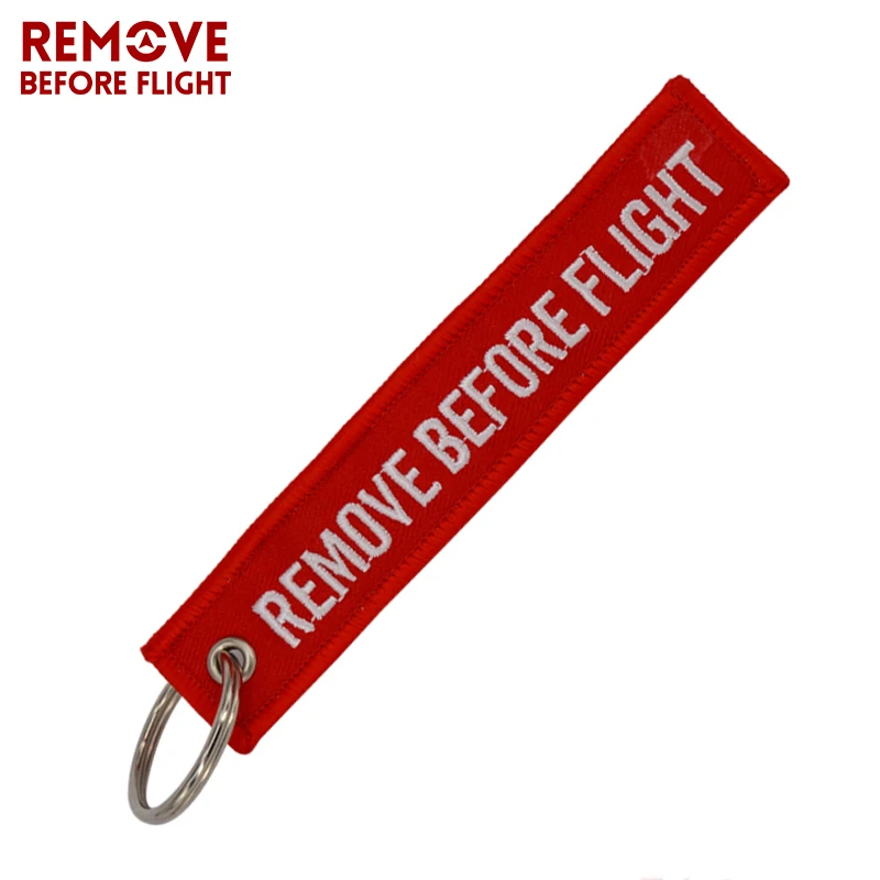 Брелок для ключей с вышивкой Remove Before Flight | Автомобили и мотоциклы