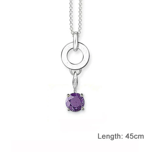 Фиолетовый фианит Кристалл Diy Подвески кулон подходит браслет и ожерелье