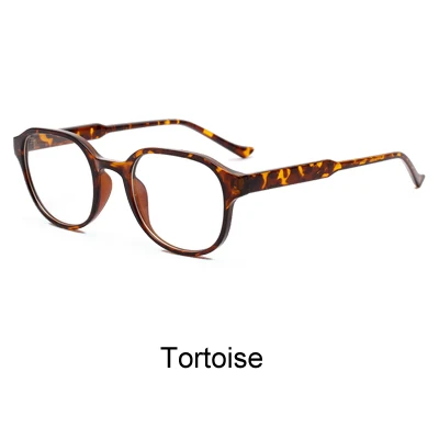 Tortoise TWO Oclock, женские очки, оправа для мужчин, Ретро стиль, оправа для очков, Ретро стиль, круглые прозрачные линзы, очки для близорукости, оптические очки W181203 - Цвет оправы: Tortoise