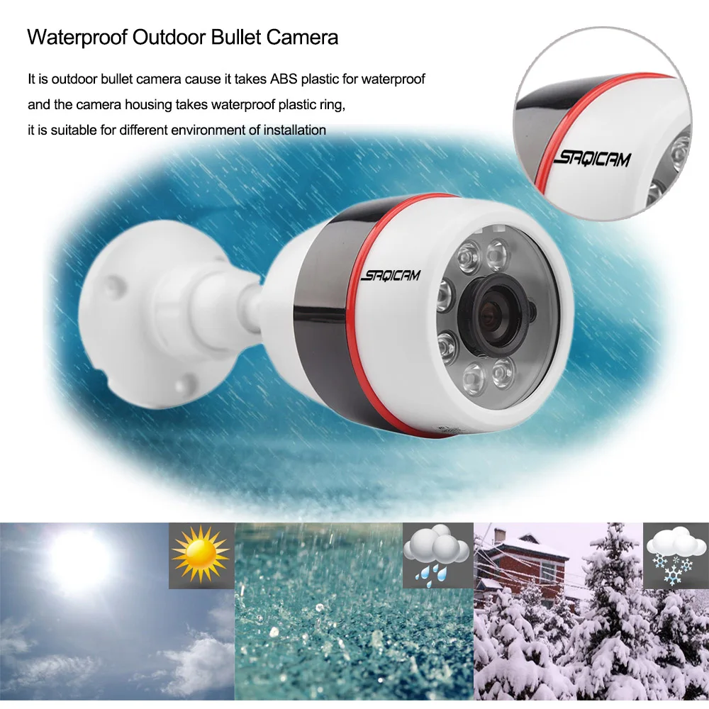 Saqicam 1080 P IP CCTV камера система безопасности 4CH 1080 P IP NVR 2 шт. 1080 P 2MP Пуля Открытый ночного видения комплект камеры наблюдения