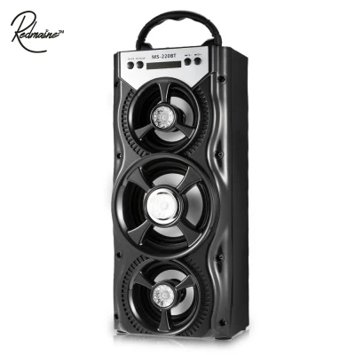 MS 220BT Портативный Bluetooth Динамик FM радио AUX с огромным стерео звук 4 дюйма Hi Fi
