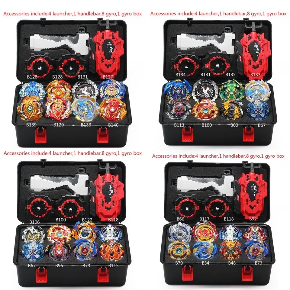 B139 топ Beyblade Burst Bey Blade игрушка металлический Funsion Bayblade набор коробка для хранения с ручкой пусковой установки пластиковая коробка игрушки для детей