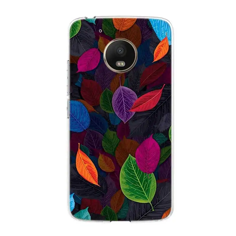 Flower Leaf Silicone Hull Shell Back Case For Motorola MOTO G5 G5S G6 E4 E5 Plus G4 Play Riverdale Cover |