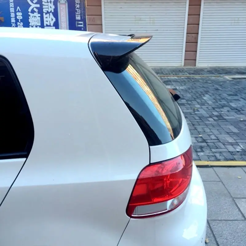 Для volkswagen golf mk 6 спойлер 2010-2013 модель свет высокое качество абс материал заднее