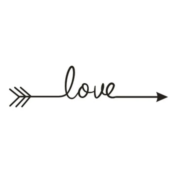 PVC Wallpaper for living room Love Arrow Decal Poster Bedroom Vinyl Carving Wall Stickers Sticker Home Decoration | Дом и сад