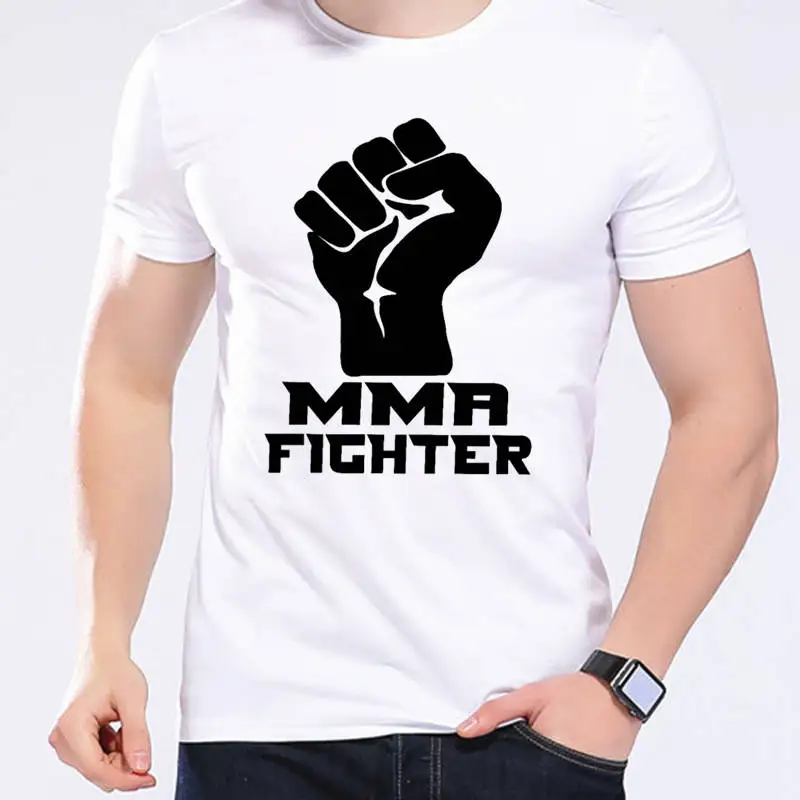 Новинка классические крутые футболки Mma Мужская брендовая одежда повседневные