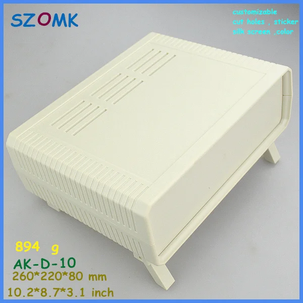 (6 шт./лот) Настольная проектная коробка enclosure260 * 220*80 мм abs пластик Электрический