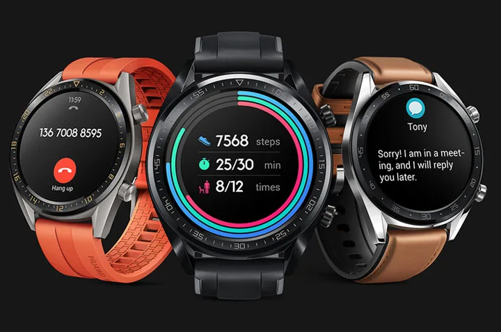 Смарт-часы huawei GT с поддержкой gps NFC, срок службы батареи 14 дней, 5 АТМ, водонепроницаемый трекер сердечного ритма, спортивные часы для Android iOS
