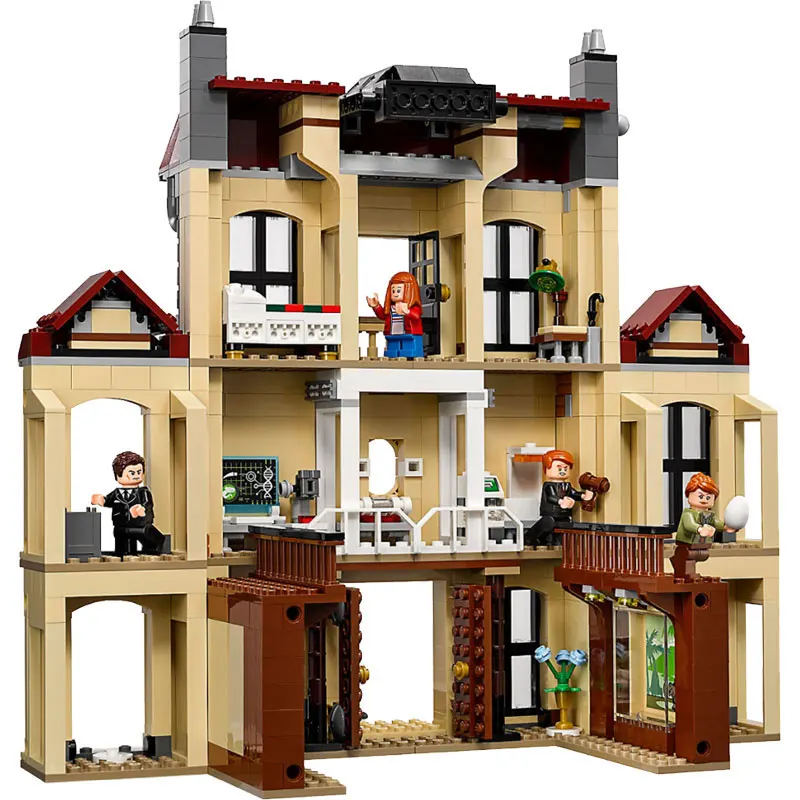 Bela Jurassic World Indoraptor Rampage at Lockwood Estate Building Kit совместим с Legoings 75930 строительные игрушки