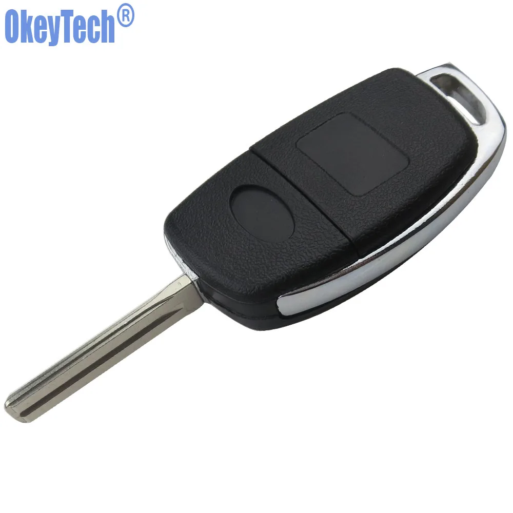 OkeyTech 3+ 1 4 кнопки автомобиля Флип складной пульт дистанционного ключа оболочки Брелок чехол для HYUNDAI Mistra Santa Fe Sonata Tucson Accent I30 I40 I45