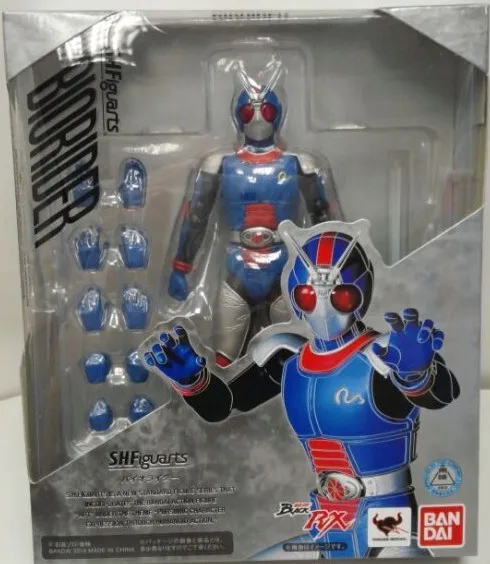 PrettyAngel Подлинная Bandai Tamashii нациями S. H. Figuarts маска Райдер черный RX биоридер