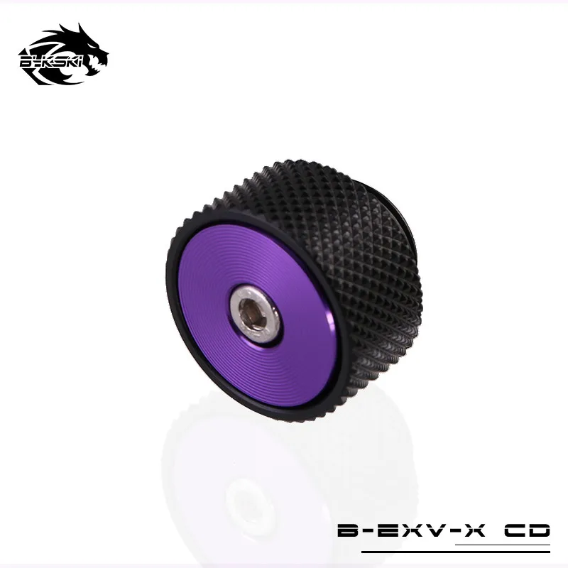 Bykski CD выхлоп клапан автоматический и ручной воздушный клапан разъем выхлопной трубы для выпуска газа B-EXV-X - Цвет лезвия: Purple